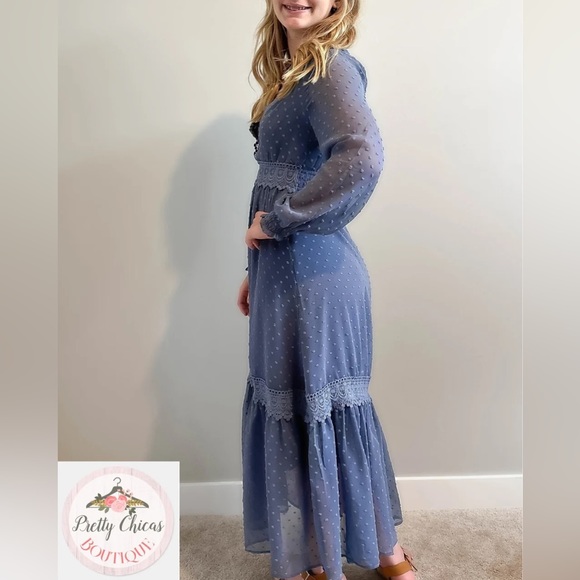 Swiss Long Sleeve Dress - Picture 1 of 3